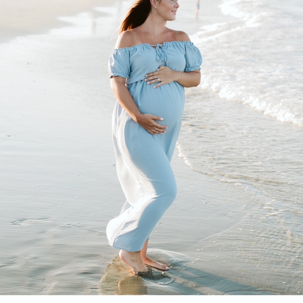 Blue maxi dress